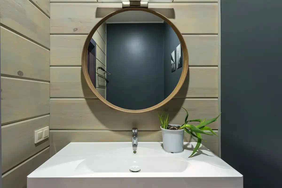 miroir ovale