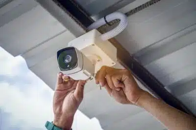 Installation de camera de surveillance