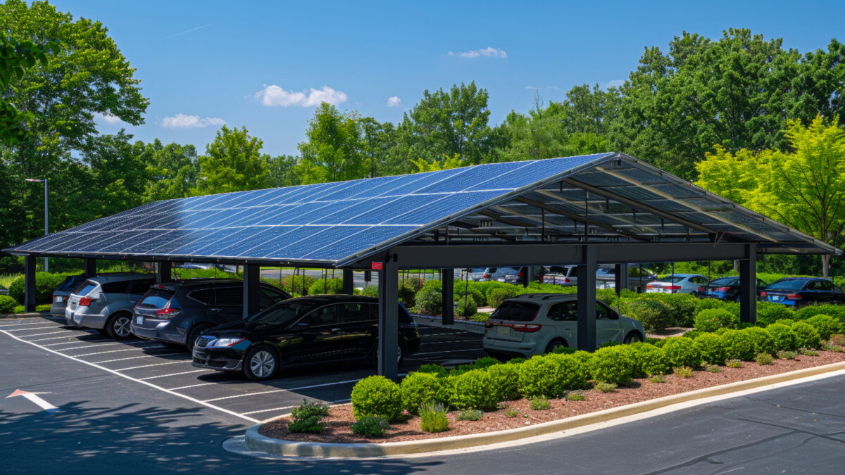 Carport avec panneaux photovoltaïques, un choix durable et économique