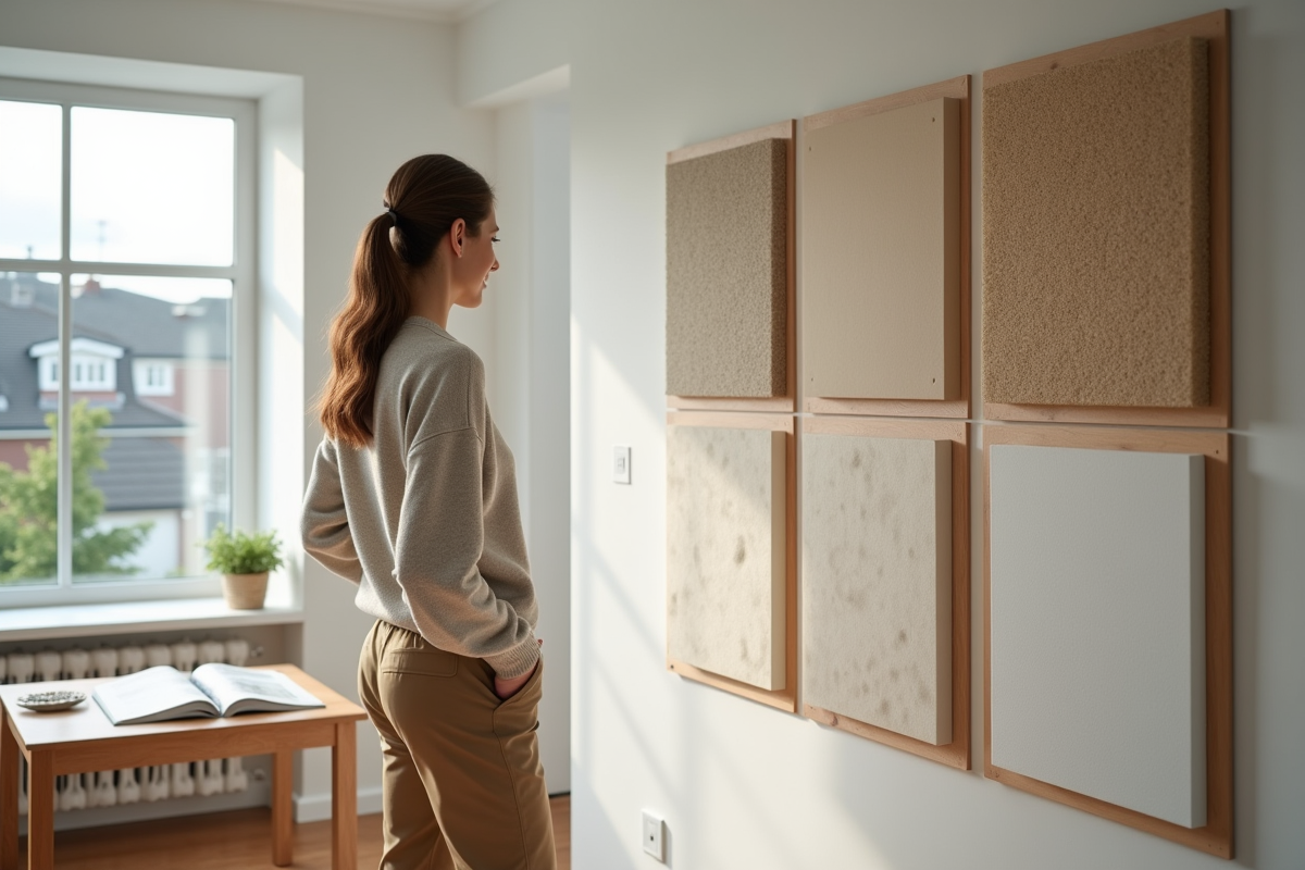 Jeune femme présentant différents types d