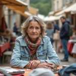 Femme frustrée au vide grenier dans Tarn et Garonne